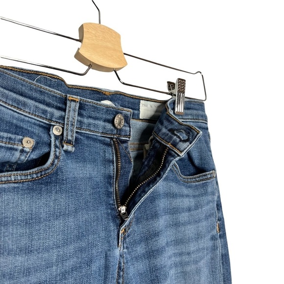 Rag & Bone High Rise Skinny Leg Jeans in Color Sloane - Picture 3 of 13